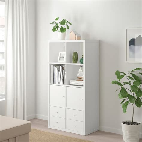 Nous proposons différentes largeurs de meubles hauts pour la cuisine, pour que vous puissiez créer une cuisine harmonieuse mais unique. KALLAX Scaffale con 4 accessori - bianco - IKEA