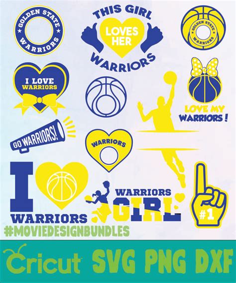 Download GOLDEN STATE WARRIORS NBA BUNDLE SVG, PNG, DXF - Movie ...