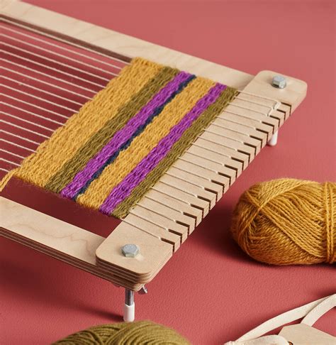 Wooden Beginners Weaving Loom Craft Kit By Bombus