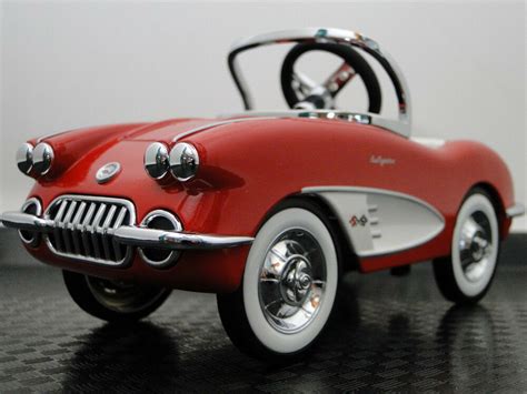 Pedal Car 1959 Corvette Chevy Vintage Metal Collector Red
