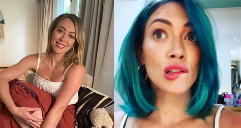 Hilary Duff Just Chopped Off Her Hair And Dyed It Bright Blue Who Magazine