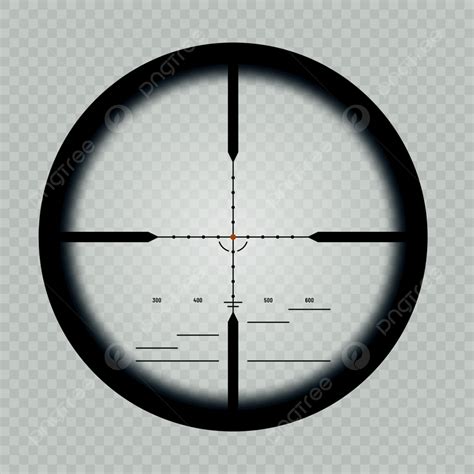 Sniper Scope Crosshairs Red