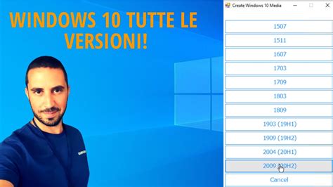 Come Scaricare Tutte Le Versioni Di Windows 10 Youtube