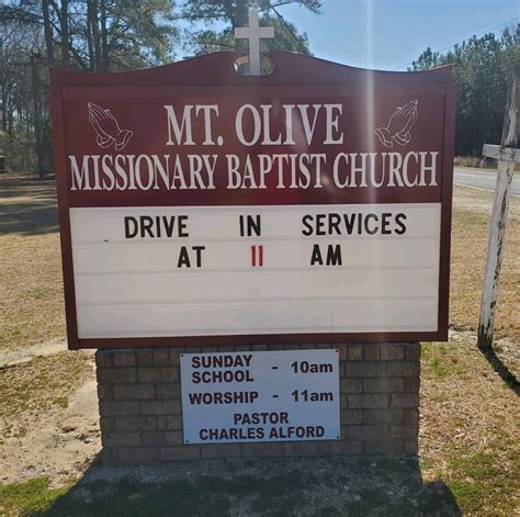 Mt Olive Missionary Baptist Church Rowland Nc