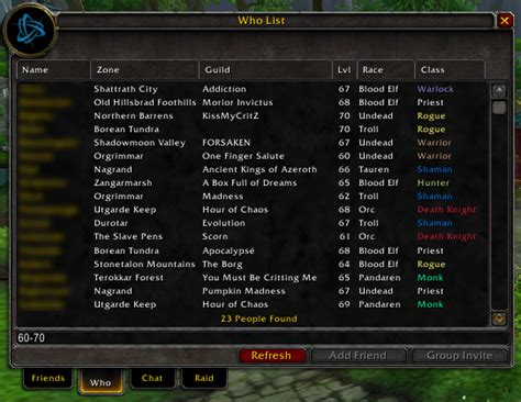 Extended Social Ui Group Guild And Friends World Of Warcraft Addons