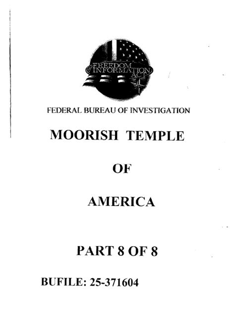 Original notarized document to be authenticated or a certified copy to be authenticated that includes the original certification. FBI Moor Investigation