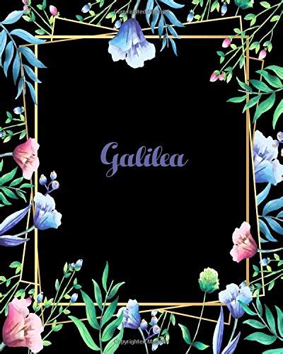 Galilea 110 Pages 8x10 Inches Flower Frame Design Journal With Lettering Name Journal