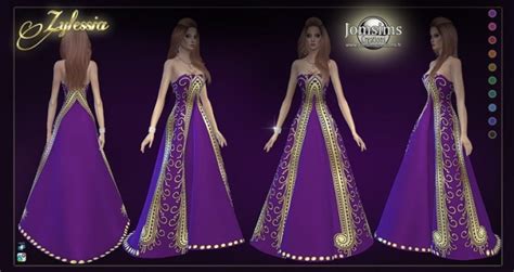 Zylessia Dress At Jomsims Creations Sims 4 Updates