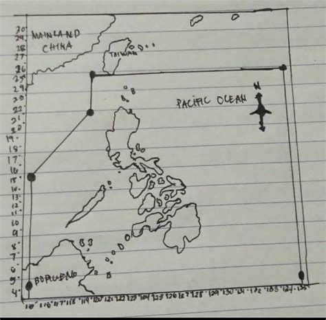 Using The Map Of The Philippines And Its Vicinity Plot The Brainlyph