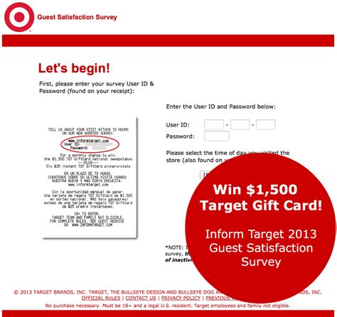 Maybe you would like to learn more about one of these? Join Target Customer Survey To Win $1,500 Gift Card Prize ...
