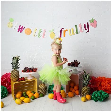 Twotti Fruity Banner Two Tti Fruity Party Decorations Etsy 2nd