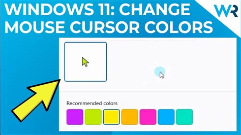 How To Change The Mouse Cursors Color In Windows 11 Youtube