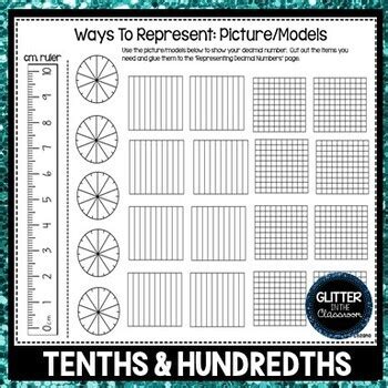 Representing Decimals - Tenths and Hundredths Activities - Place Value ...