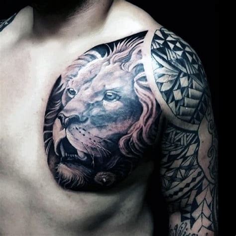 73 Awesome Lion Chest Tattoo Designs For Men [2023 Guide]