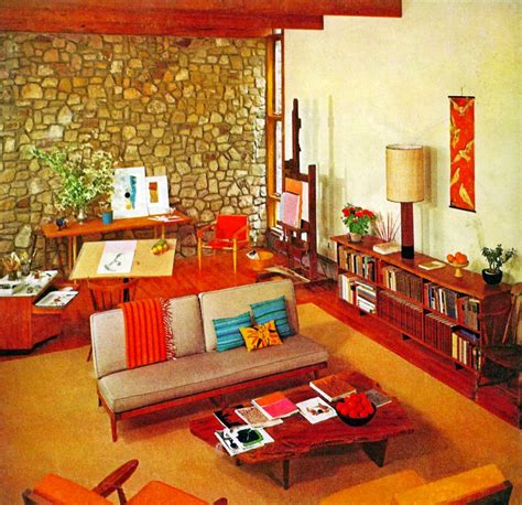Retro Living Room Ideas With Wooden Floor