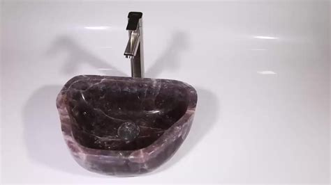 New Design Natural Purple Onyx Bathroom Sinks Onyx Wash Basin Amethyst