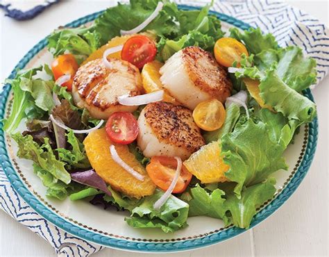 Seared Scallop Salad With Dill Vinaigrette Southern Lady Recipe