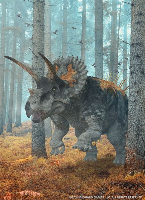 Triceratops Card By Herschel Hoffmeye On Deviantart Dinosaur Art