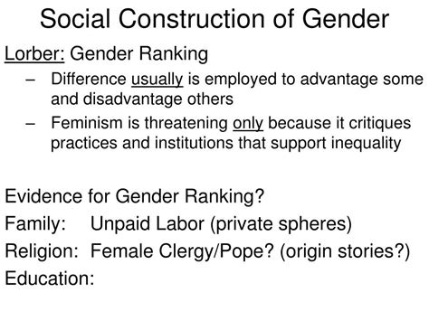 Ppt Sociology Of Gender Powerpoint Presentation Free