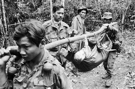 Vietnam War 1974 A Wounded South Vietnamese Soldier Is C Flickr