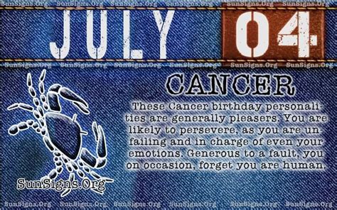 July 4 Zodiac Horoscope Birthday Personality Sunsignsorg