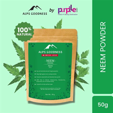 Buy Alps Goodness Powder Neem 50 Gm Online Purplle