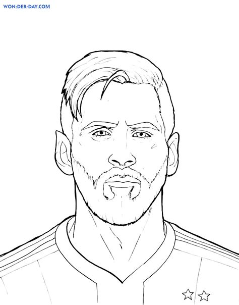 Lionel Messi Coloring Pages Print And Color