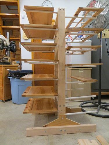 I'll take a pic of my homemade drying rack later, have to go the shop to get ready for tomorrow. Cabinet door drying rack - by jkinoh @ LumberJocks.com ...