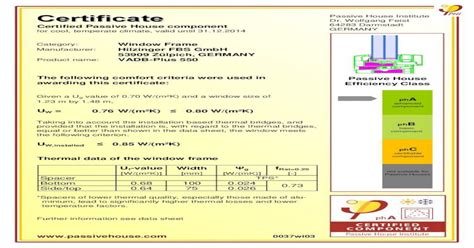 Passive House Institute Catalogue Produitspmp Cataloguesbefiles