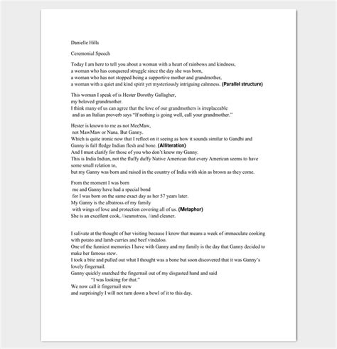 Speech Outline Template 38 Samples Examples And Formats