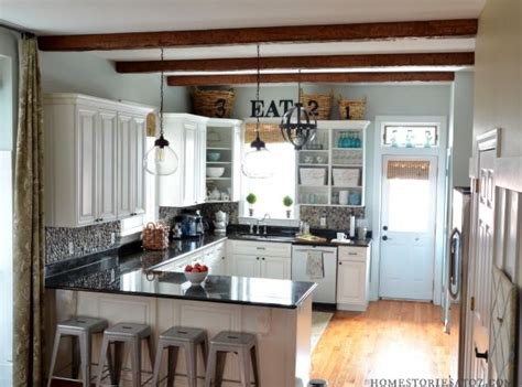 Wood beams were on the wish list for jenna of jenna sue design co. Home Stories A to Z Kitchen with AZ Faux Beams | Kitchen ...