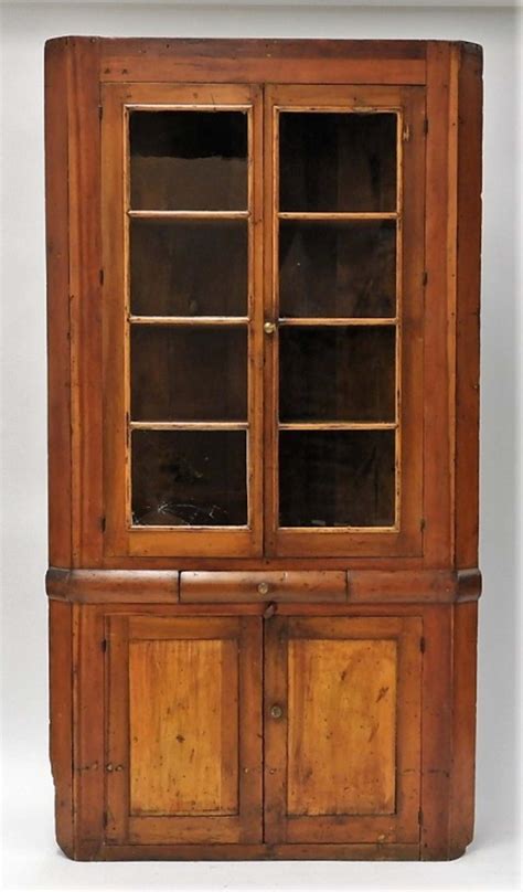 I just wanted to mention that my mom has a very traditional kitchen, with two glass doors, no mullions. New England Pine Mullion Glass Door Corner Cabinet