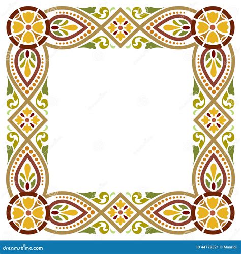Ancient Medieval Style Frame Stock Vector Image 44779321