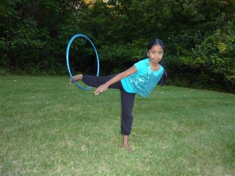 Mridula Shanker 9 Of Ann Arbor Practices With A Hula Hoop In The