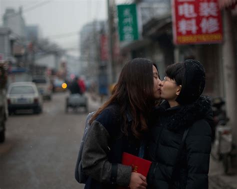 Chinese Lesbians Kissing Telegraph