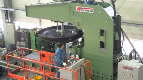 Dish End Flanging Machine Youtube