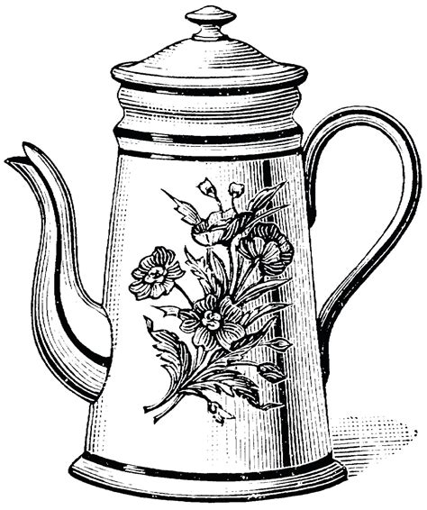 Vintage Teapot Drawing At Getdrawings Free Download