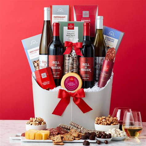 Happiest Holiday Wine T Basket Hickory Farms