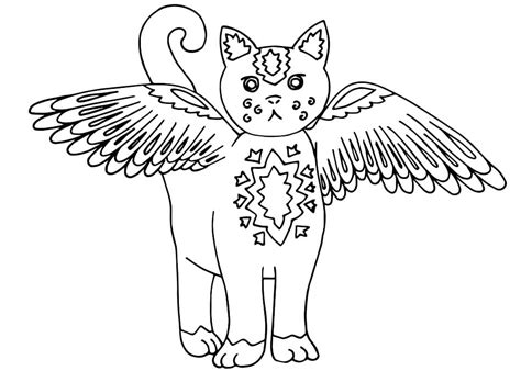 Seahorse Alebrijes Coloring Page - Free Printable Coloring Pages for Kids