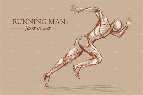 Sketch Of Running Man People Illustrations ~ Creative Market