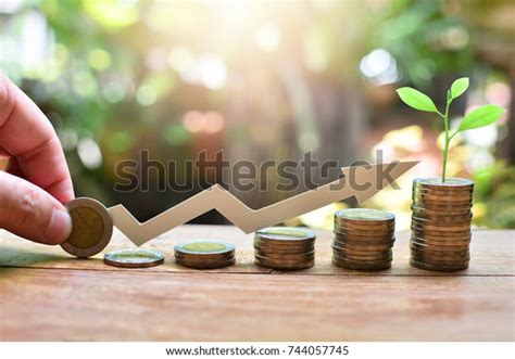 Coins Saving Growth Increase Profit Concept Stock Photo Edit Now