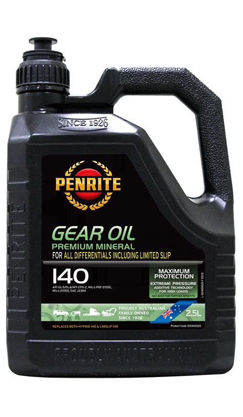 Penrite Gear Oil 140 Sae 140 Mineral Gear And Differential Oil 25l Fits