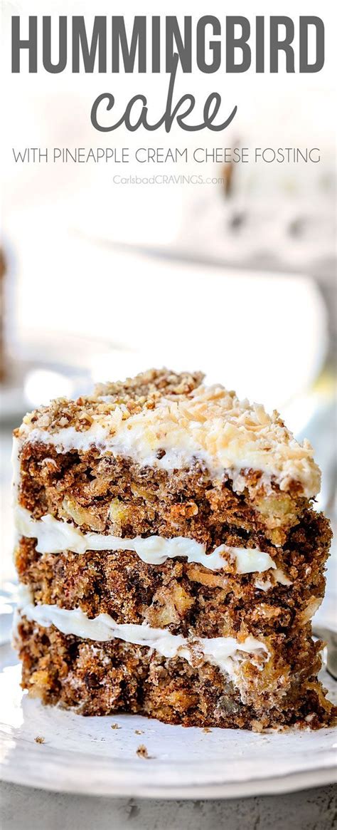 The Best Crazy Tender Hummingbird Cake Banana Pineapple Cake Bursting With Toasted Pecans And