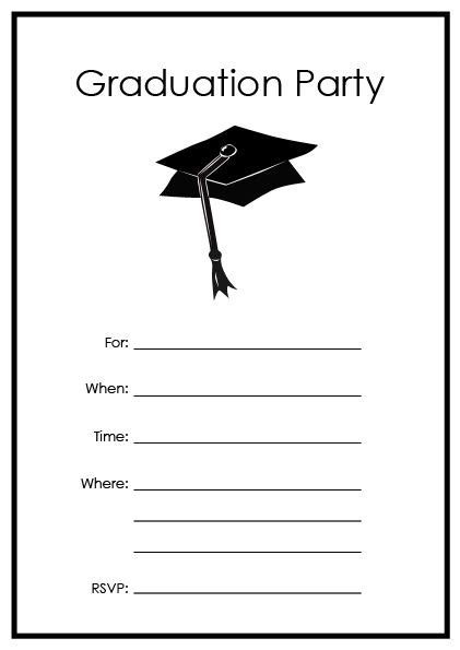 Free Printable Graduation Invitations Party Invitation Maki