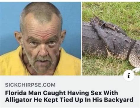 sickchirpse florida man caught having sex with alligator he kept tied up in his backyard