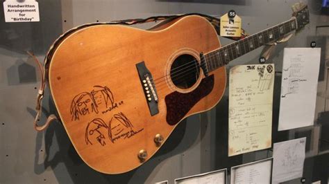 Beatles Guitar Picture Of Rock And Roll Hall Of Fame And Museum
