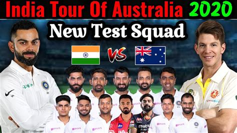 Ind vs aus 2020 : India Vs Australia Test Squad 2020 - Australia V India ...