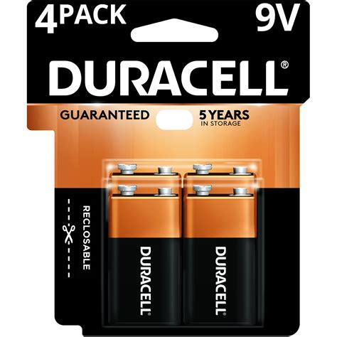 Duracell Coppertop 9v Battery Long Lasting 9v Batteries 4 Pack