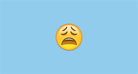 😩 Weary Face Emoji On Apple Ios 91