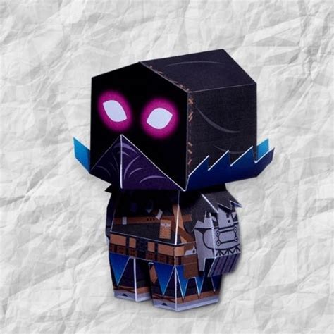 Fornite Papercraft Models Masks Skins And Cubee Figures Origami Easy
